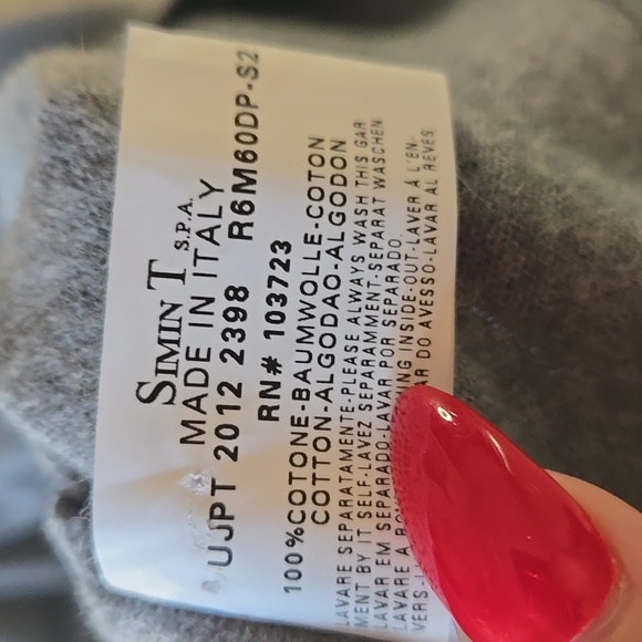 Armani Jeans Gray Long Sleeve Polo Shirt Minimal Designer Casual Classic Large - Picture 5 of 5